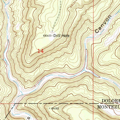 United States Geological Survey Champagne Spring, CO (1993, 24000-Scale) digital map