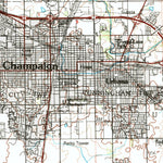 United States Geological Survey Champaign, IL (1985, 100000-Scale) digital map