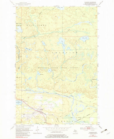 United States Geological Survey Champion, MI (1955, 24000-Scale) digital map