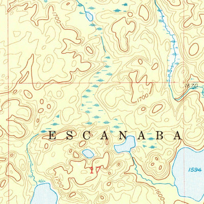 United States Geological Survey Champion, MI (1955, 24000-Scale) digital map