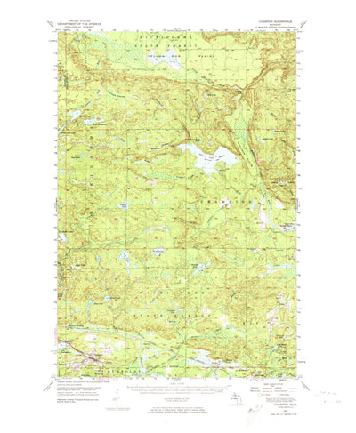 United States Geological Survey Champion, MI (1955, 62500-Scale) digital map