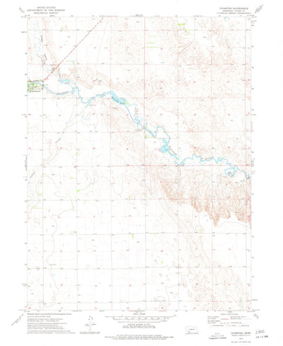 United States Geological Survey Champion, NE (1973, 24000-Scale) digital map