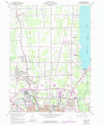 United States Geological Survey Champion, OH (1960, 24000-Scale) digital map