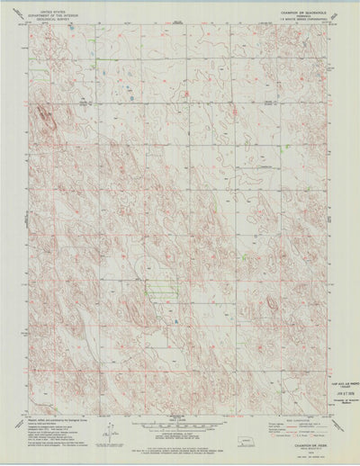 United States Geological Survey Champion SW, NE (1973, 24000-Scale) digital map