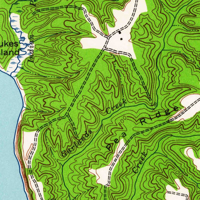 United States Geological Survey Champlain, VA (1943, 24000-Scale) digital map