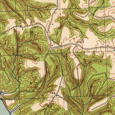 United States Geological Survey Champlain, VA (1943, 31680-Scale) digital map