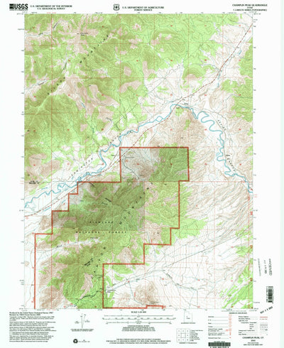 United States Geological Survey Champlin Peak, UT (2001, 24000-Scale) digital map