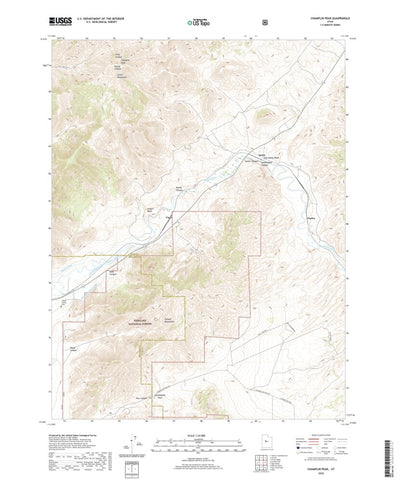 United States Geological Survey Champlin Peak, UT (2020, 24000-Scale) digital map