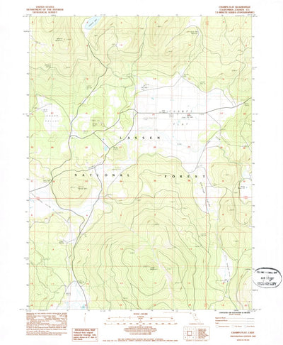 United States Geological Survey Champs Flat, CA (1983, 24000-Scale) digital map
