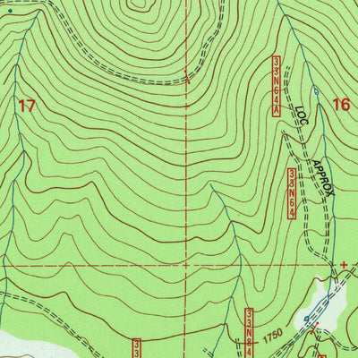 United States Geological Survey Champs Flat, CA (1995, 24000-Scale) digital map