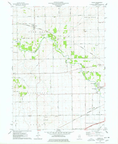 United States Geological Survey Chana, IL (1975, 24000-Scale) digital map