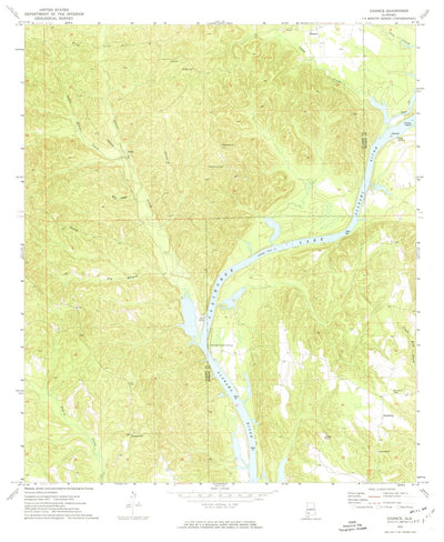United States Geological Survey Chance, AL (1972, 24000-Scale) digital map