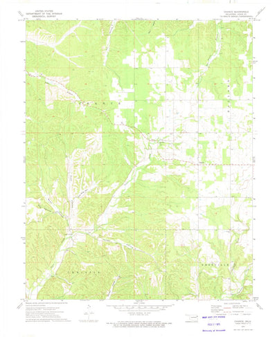 United States Geological Survey Chance, OK (1972, 24000-Scale) digital map