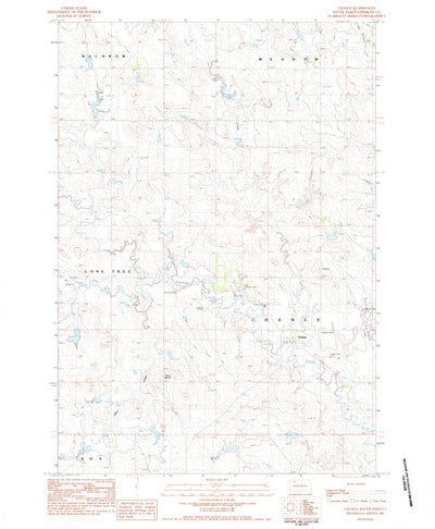 United States Geological Survey Chance, SD (1983, 24000-Scale) digital map