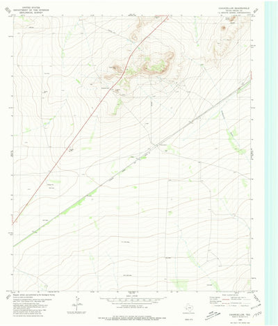 United States Geological Survey Chancellor, TX (1980, 24000-Scale) digital map