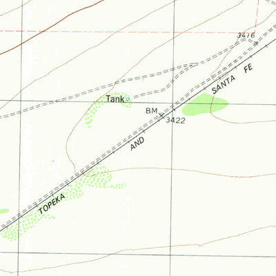 United States Geological Survey Chancellor, TX (1980, 24000-Scale) digital map