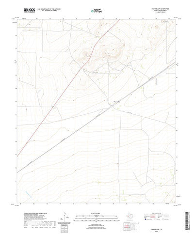 United States Geological Survey Chancellor, TX (2022, 24000-Scale) digital map