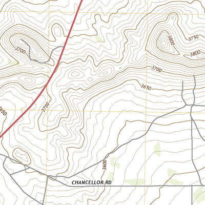 United States Geological Survey Chancellor, TX (2022, 24000-Scale) digital map