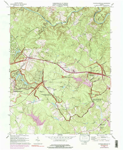 United States Geological Survey Chancellorsville, VA (1973, 24000-Scale) digital map