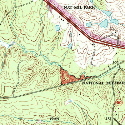 United States Geological Survey Chancellorsville, VA (1973, 24000-Scale) digital map