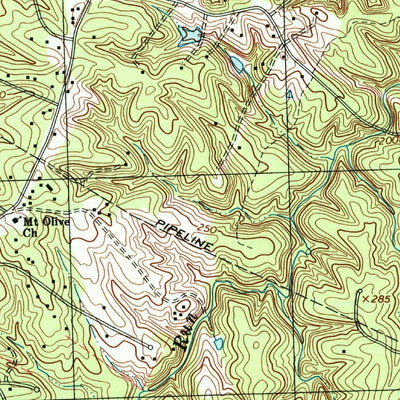 United States Geological Survey Chancellorsville, VA (1994, 24000-Scale) digital map