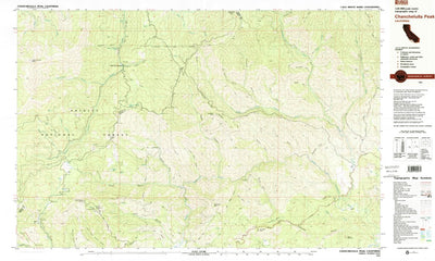 United States Geological Survey Chancheulla Peak, CA (1981, 25000-Scale) digital map