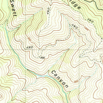 United States Geological Survey Chancheulla Peak, CA (1981, 25000-Scale) digital map