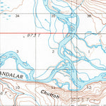 United States Geological Survey Chandalar A-1, AK (1990, 63360-Scale) digital map