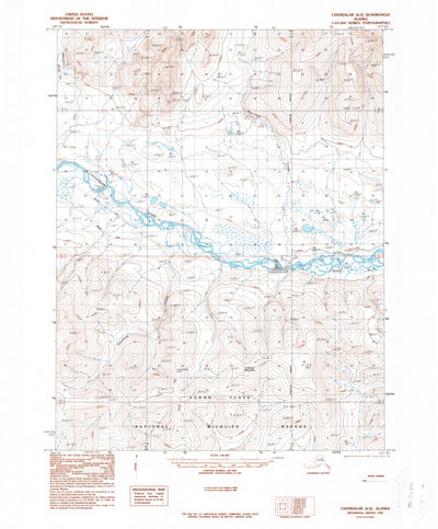 United States Geological Survey Chandalar A-2, AK (1990, 63360-Scale) digital map