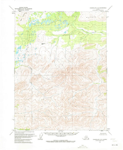 United States Geological Survey Chandalar A-5, AK (1970, 63360-Scale) digital map