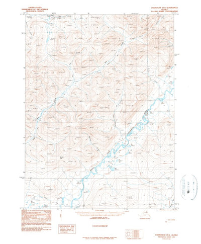 United States Geological Survey Chandalar B-3, AK (1990, 63360-Scale) digital map