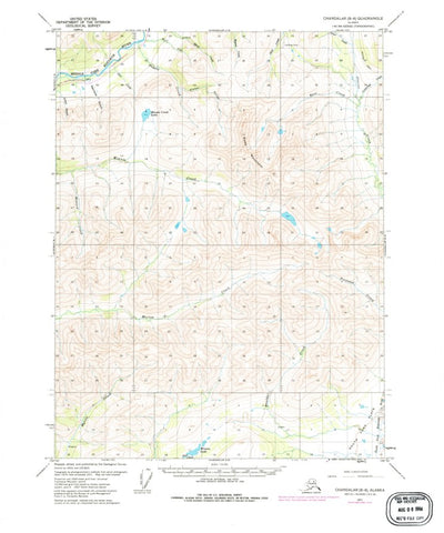 United States Geological Survey Chandalar B-6, AK (1971, 63360-Scale) digital map