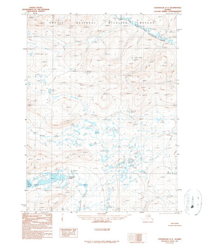 United States Geological Survey Chandalar C-1, AK (1990, 63360-Scale) digital map