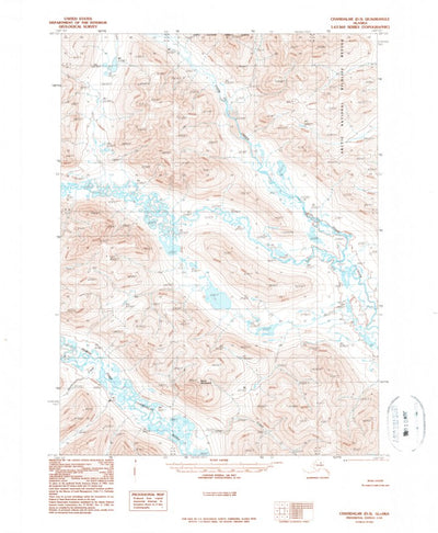 United States Geological Survey Chandalar D-3, AK (1990, 63360-Scale) digital map