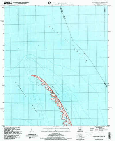 United States Geological Survey Chandeleur Light, LA (1998, 24000-Scale) digital map