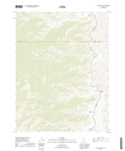 United States Geological Survey Chandler Falls, UT (2020, 24000-Scale) digital map