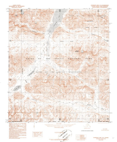 United States Geological Survey Chandler Lake A-5, AK (1986, 63360-Scale) digital map