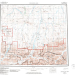 United States Geological Survey Chandler Lake, AK (1956, 250000-Scale) digital map