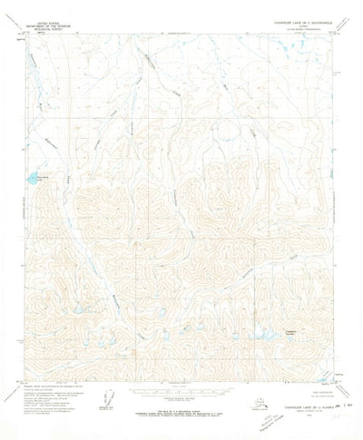United States Geological Survey Chandler Lake B-1, AK (1971, 63360-Scale) digital map