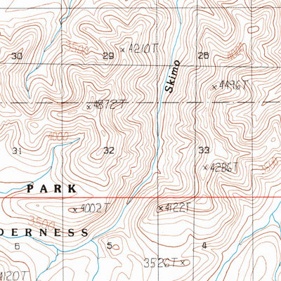 United States Geological Survey Chandler Lake B-4, AK (1987, 63360-Scale) digital map