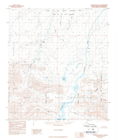 United States Geological Survey Chandler Lake B-5, AK (1987, 63360-Scale) digital map