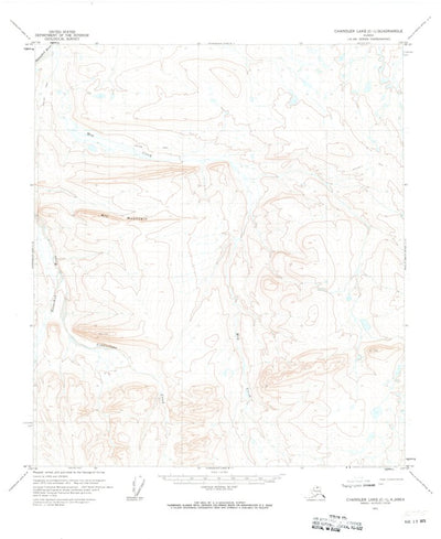United States Geological Survey Chandler Lake C-1, AK (1971, 63360-Scale) digital map