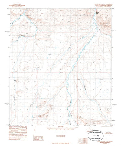 United States Geological Survey Chandler Lake C-4, AK (1987, 63360-Scale) digital map