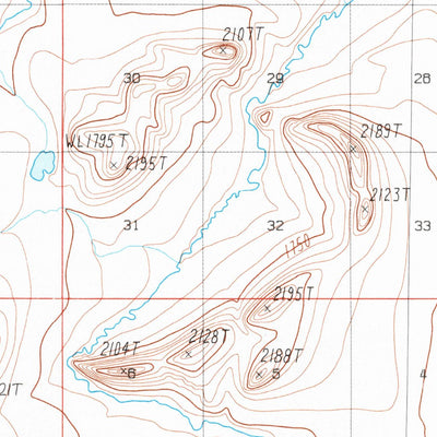 United States Geological Survey Chandler Lake C-4, AK (1987, 63360-Scale) digital map