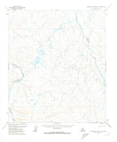 United States Geological Survey Chandler Lake D-1, AK (1971, 63360-Scale) digital map