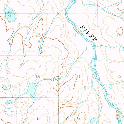 United States Geological Survey Chandler Lake D-1, AK (1971, 63360-Scale) digital map