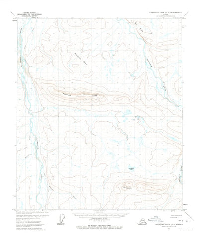 United States Geological Survey Chandler Lake D-2, AK (1971, 63360-Scale) digital map