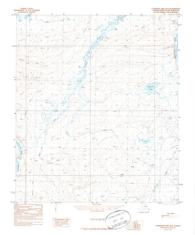 United States Geological Survey Chandler Lake D-3, AK (1987, 63360-Scale) digital map
