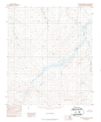 United States Geological Survey Chandler Lake D-5, AK (1987, 63360-Scale) digital map