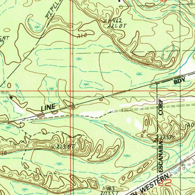 United States Geological Survey Chandler, MI (1985, 24000-Scale) digital map